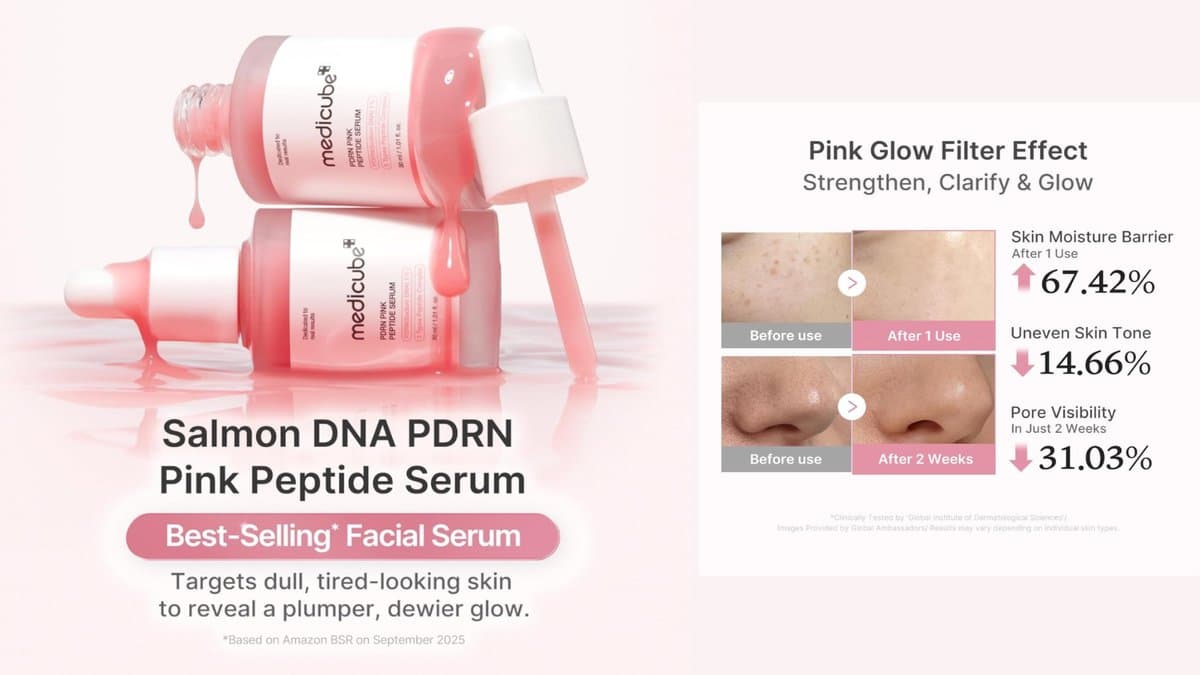 Medicube - PDRN Pink Peptide Serum  /  PDRN სერუმი პეპტიდები + ნიაცინამიდი alt