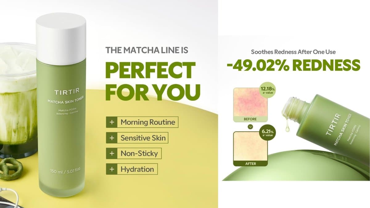 TIRTIR - Matcha PDRN Toner Hydrating  Anti-Redness and Soothing  for Sensitive Skin  /  სიწითლის საწინააღმდეგო დამამშვიდებელი ტონერი მგრძობიარე კანისთვის alt