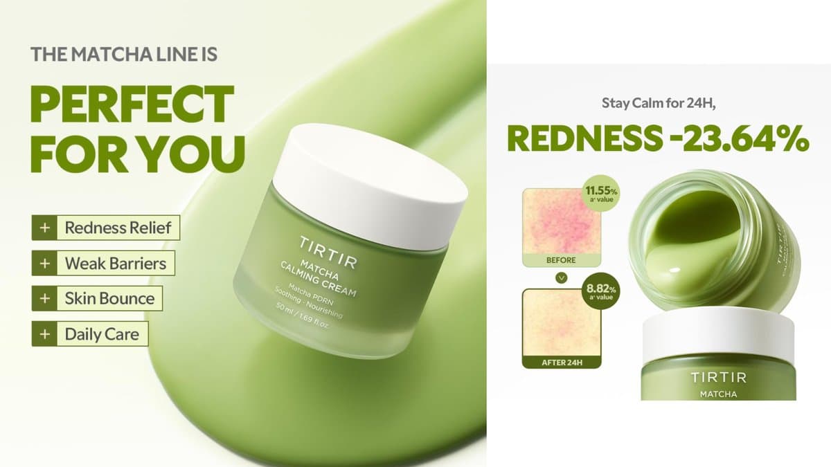 TIRTIR - Matcha PDRN Calming Barrier Cream for Sensitive Skin  /  დამამშვიდებელი და ბარიერის გამაძლიერებელი კრემი სენსიტიური კანისთვის alt