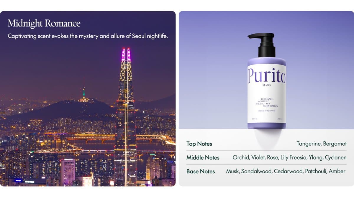 Purito SEOUL - Luminous Moisture Shea Butter Body Lotion  - Midnight Romance  / 300ml alt