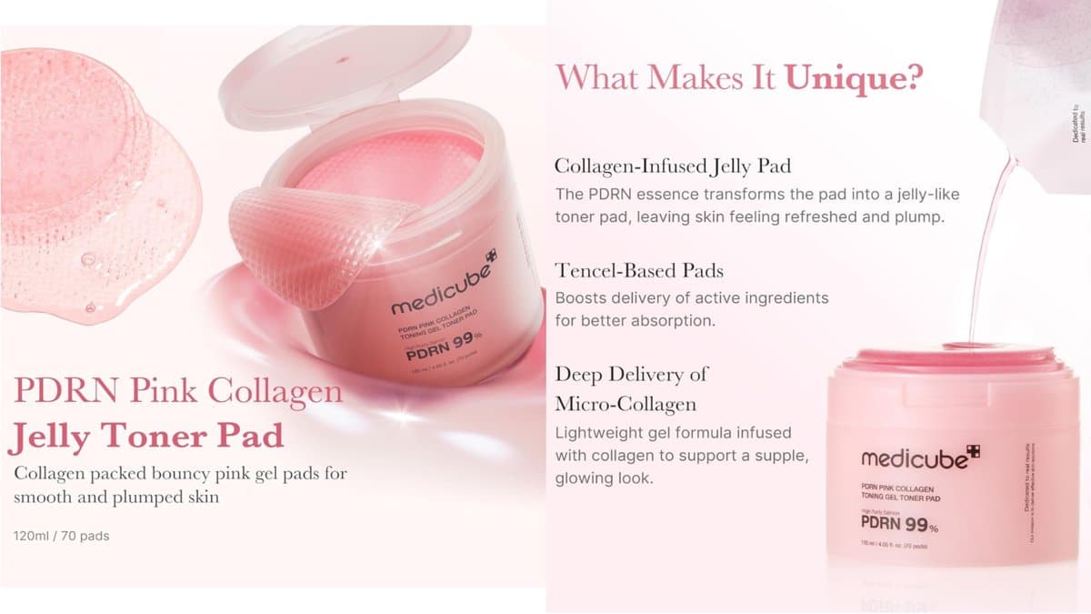 medicube - PDRN Pink Collagen Toning Gel Toner Pad alt