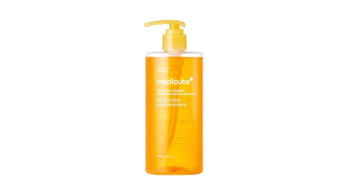 medicube - Kojic Acid Turmeric Brightening Body Wash With Niacinamide + Vitamin C + AHA/BHA  / 400ml