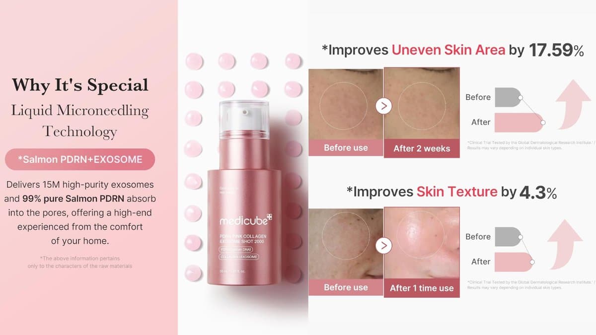 Medicube - PDRN Pink Exosome Shot Serum 2000  / 30ml alt