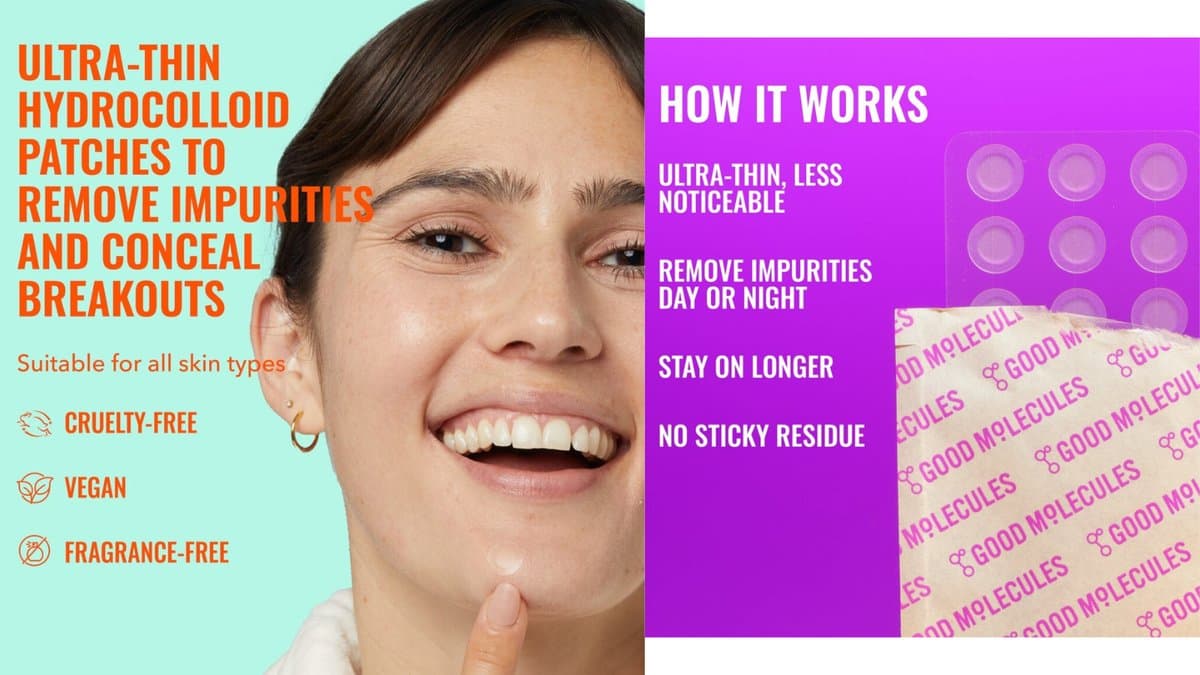 Good Molecules Pimple Patch  / 100 ea / ულტრა თხელი აკნეს პლასტირები alt