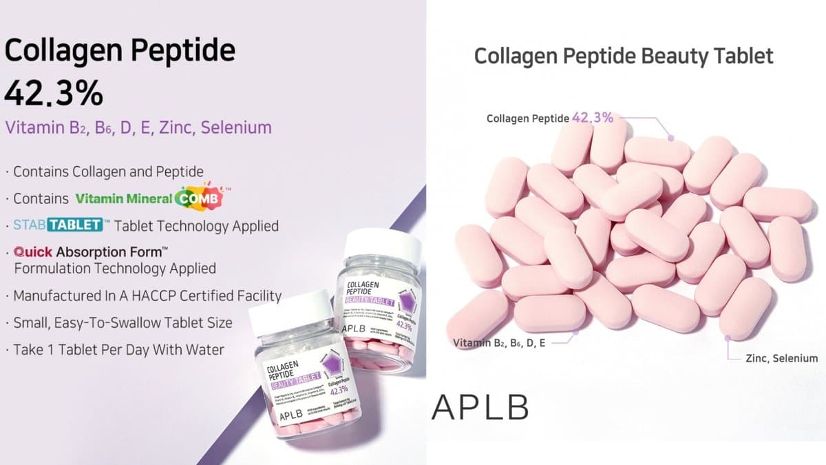 APLB - Collagen EGF Peptide E Beauty Tablet - 500mg  / 30 Tablets alt
