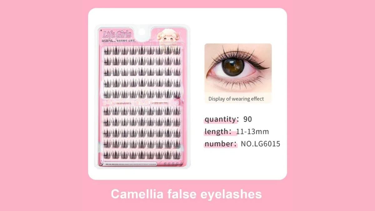LuxeFlutter - Glue-free Multipack False Eyelashes Cluster - Camellia