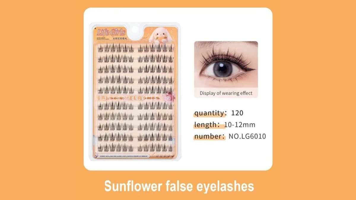 LuxeFlutter - Glue-free Multipack False Eyelashes Cluster - Sunflower