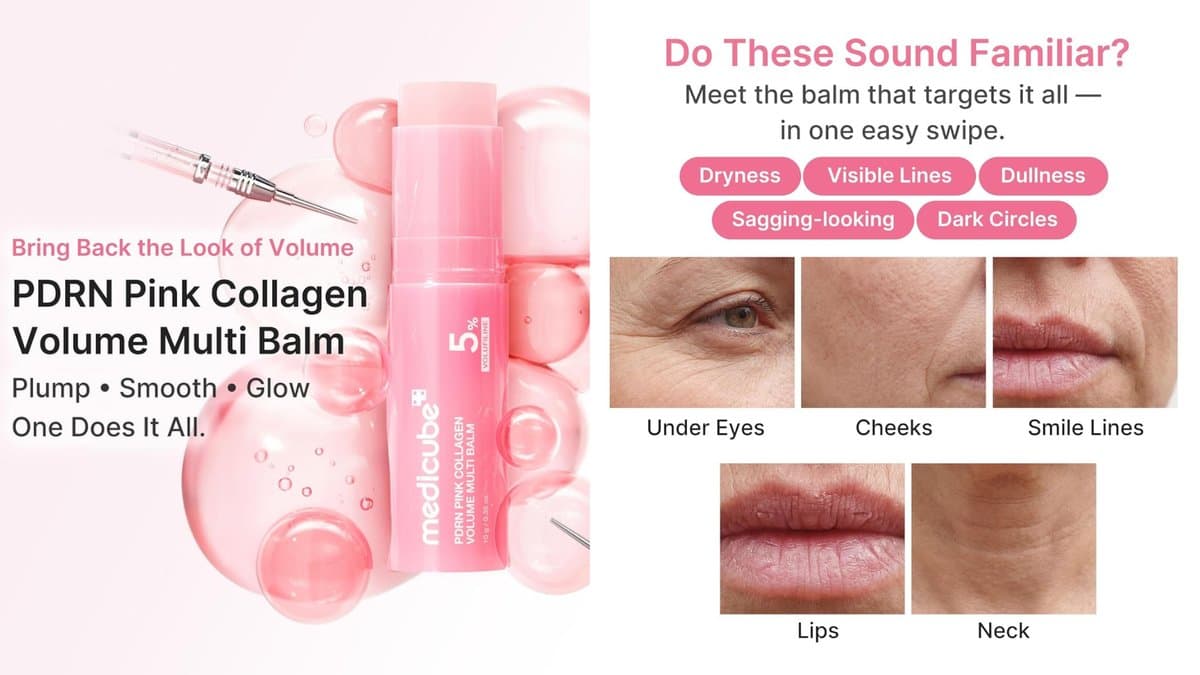 medicube PDRN Pink Collagen Volume Multi Balm Stick - Volufiline + PDRN + NAD + Collagen  / alt