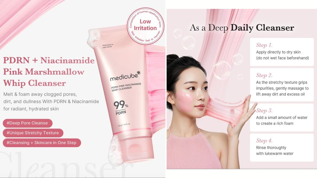 medicube - PDRN Pink Niacinamide Whip Cleanser  / 120g alt