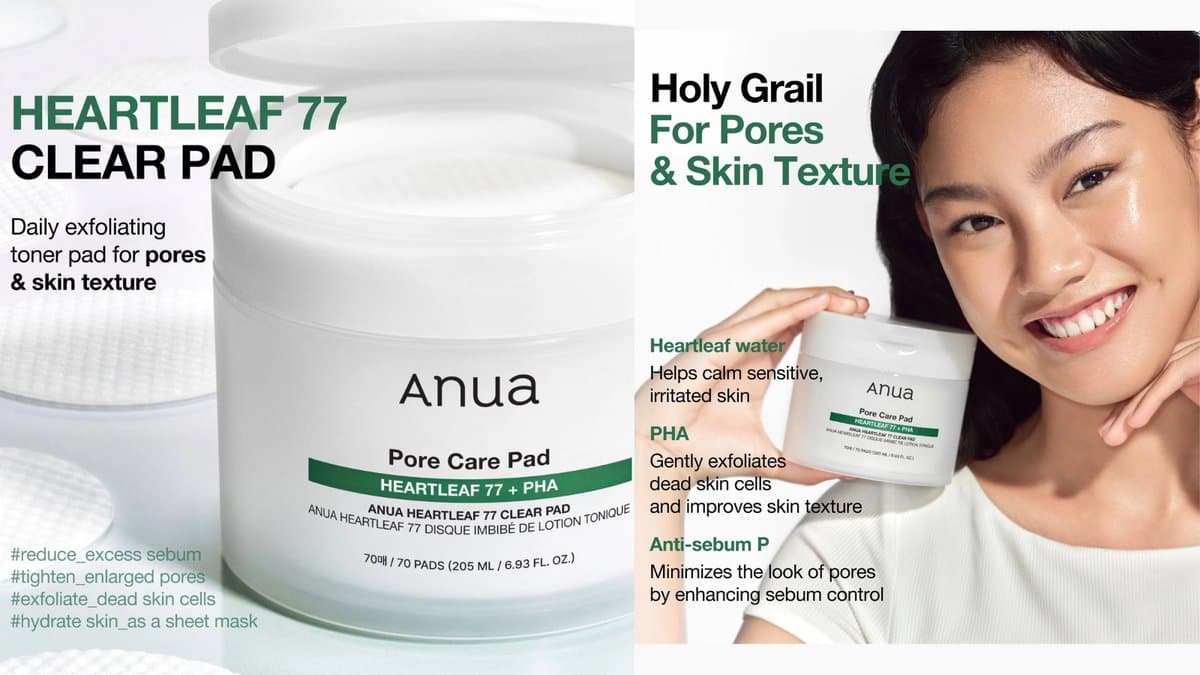 Anua - Heartleaf 77 Toner Pore Care Pads  / 70+10 pads alt