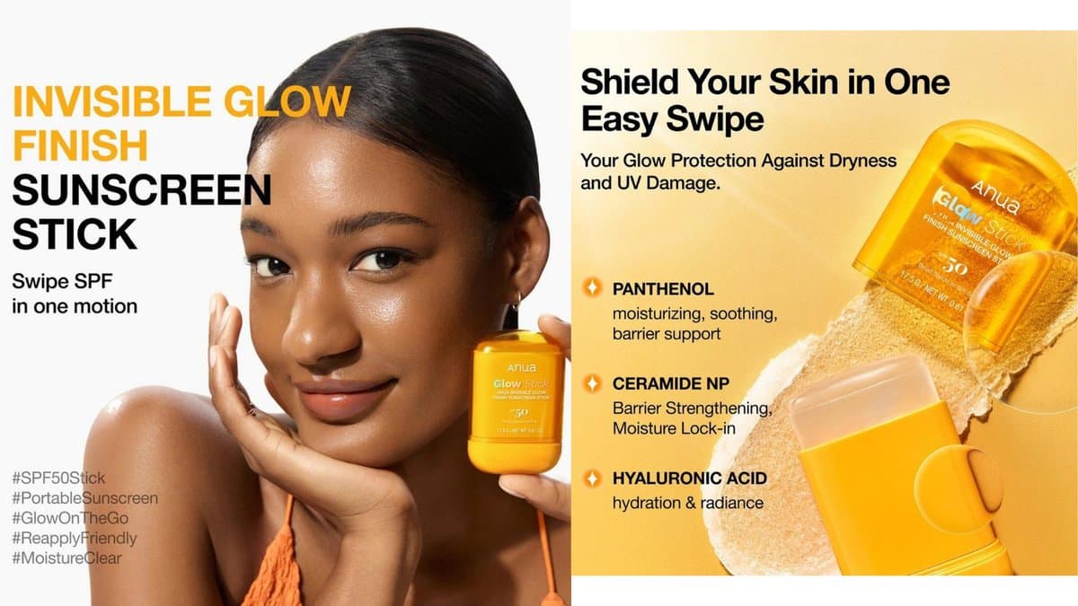 Anua - Invisible Glow Finish Sunscreen Stick  / 17.5g alt