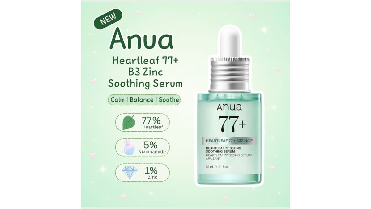 Anua - Heartleaf 77 B3Zinc Soothing Serum  / 30ml alt